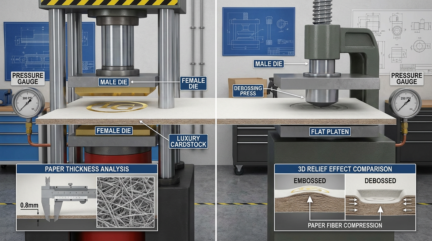 壓凹凸工藝流程分析