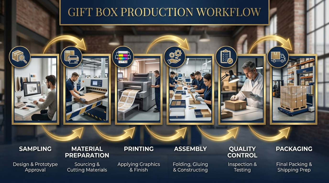 從打樣到出貨:企業禮盒量產的六大關卡與常見卡點